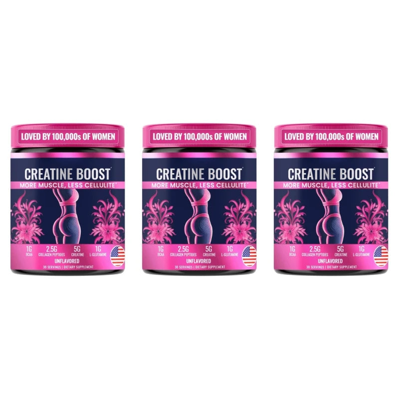 Creatine for Women Booty Builder Supplement – Build Strength, Support Skin Glow & Hair Heath, Recover Faster | 30 Servings (292.5g)