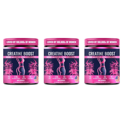 Creatine for Women Booty Builder Supplement – Build Strength, Support Skin Glow & Hair Heath, Recover Faster | 30 Servings (292.5g)