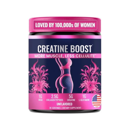 Creatine for Women Booty Builder Supplement – Build Strength, Support Skin Glow & Hair Heath, Recover Faster | 30 Servings (292.5g)