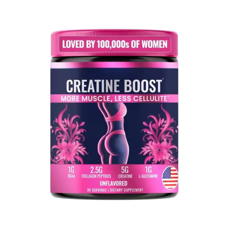 Creatine for Women Booty Builder Supplement – Build Strength, Support Skin Glow & Hair Heath, Recover Faster | 30 Servings (292.5g)