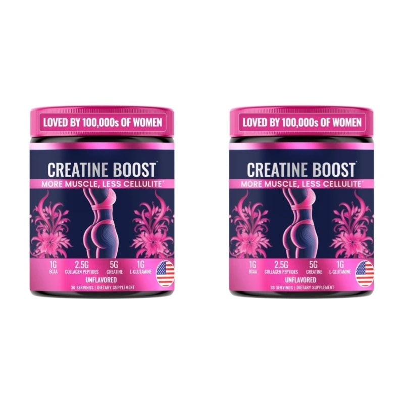 Creatine for Women Booty Builder Supplement – Build Strength, Support Skin Glow & Hair Heath, Recover Faster | 30 Servings (292.5g)